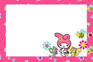 My Melody Birthday Party Free Printable Invitations, Labels or Cards.