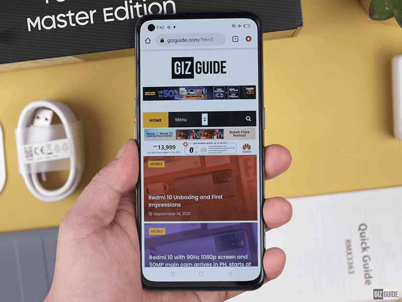 realme GT Master Edition using Chrome