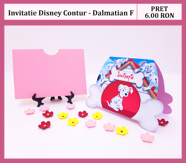 invitatii botez contur Dalmatian