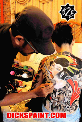 Body Painting Lady Yakuza Jakarta Indonesia