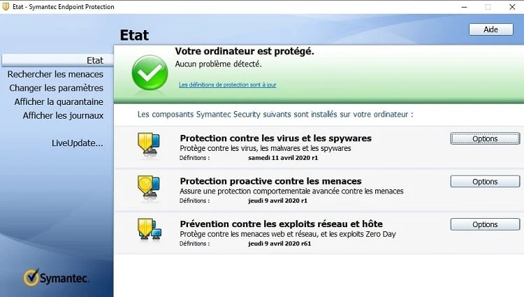 Symantec Endpoint Protection 14.2 RU2 build 5323