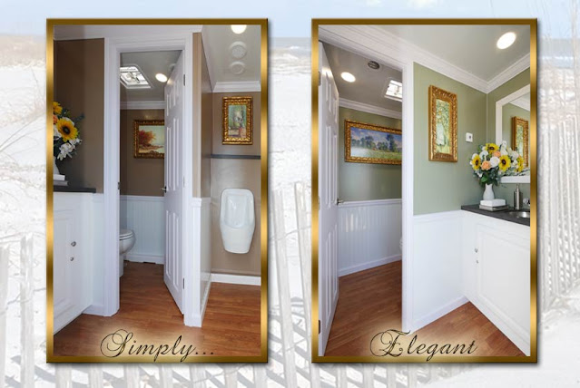 Interior view of Luxury Restroom Trailer by Callahead New York