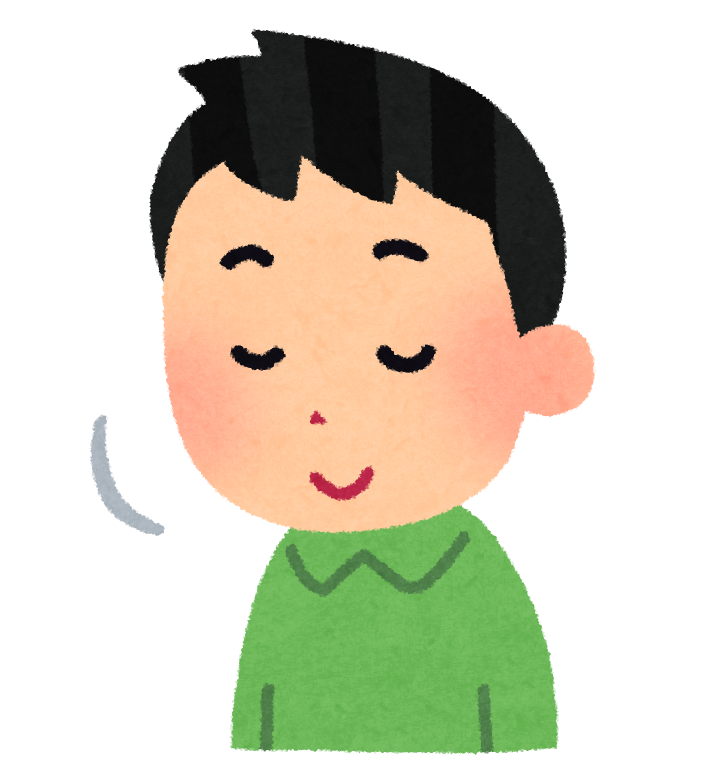 頷いている人のイラスト 男性 かわいいフリー素材集 いらすとや