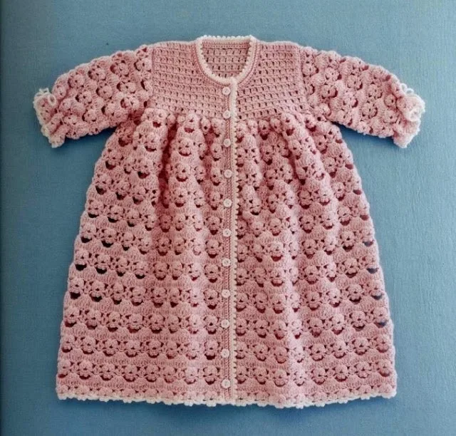 Abrigo para bebé - con moldes y patrones para tejer al crochet