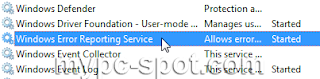 Windows Error Reporting Service 