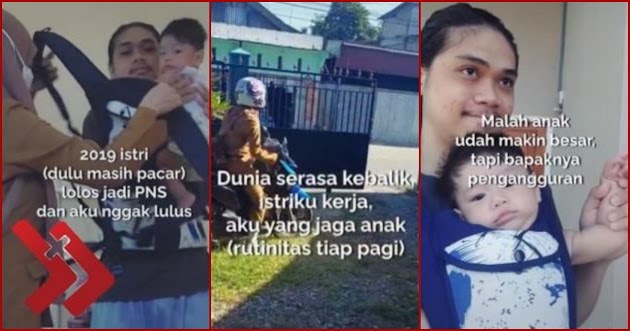 Serasa Dunia Terbalik, Kisah Istri PNS, Suami Pengangguran Jaga Rumah