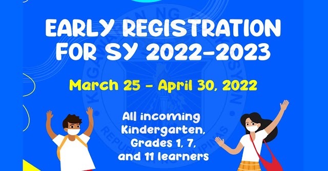 EARLY REGISTRATION FOR S.Y. 2022-2023 ( March 25 to April 30, 2022 ) | Read
