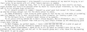 Last Will and Testament of Mike Sylwester (middle part). Scanned from the original.