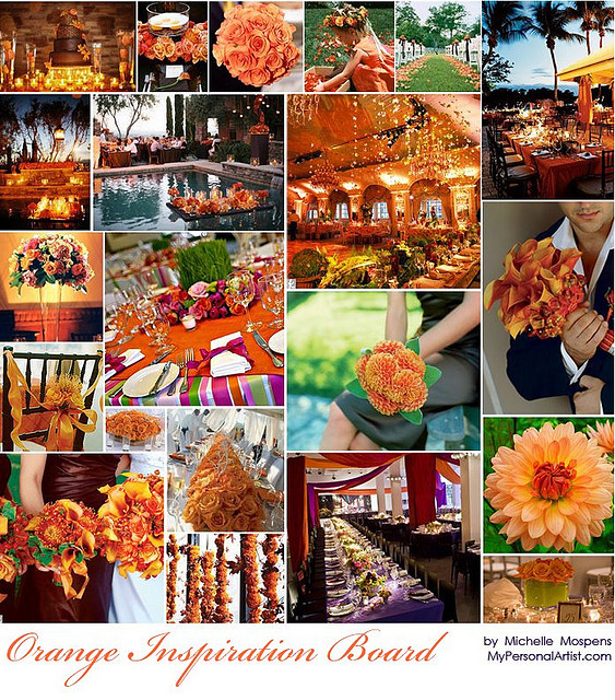 DECORAR BODA TONOS NARANJA WEDDING ORANGE