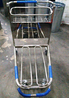 harga trolley bandara stainless