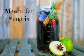 Thanksgiving Round-Up: Mason Jar Sangria by The Darling Bakers