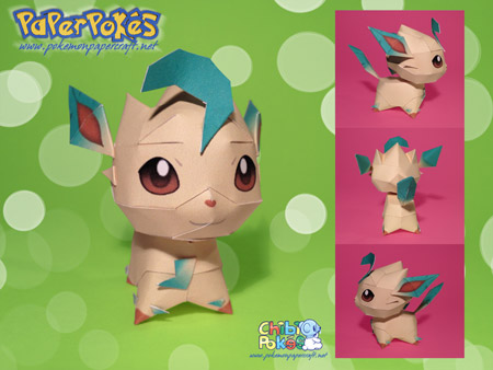 Chibi Leafeon Papercraft