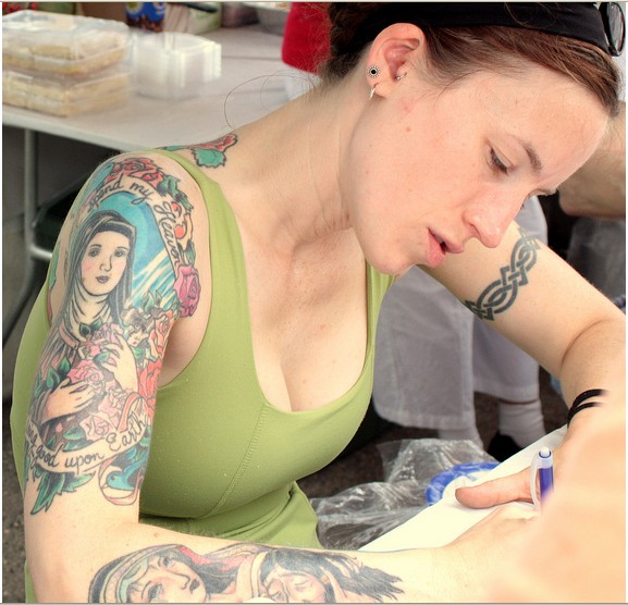 mary tattoos. Custom Virgin Mary Tattoo