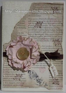 Shabby Chic Wedding Card 