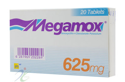 Megamox 625 mg tablets presentation, packing, box