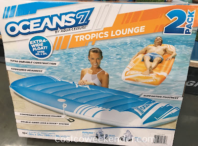 Costco 1096187 - Fun in the sun with the Aqua-Leiser Oceans 7 Tropics Lounge