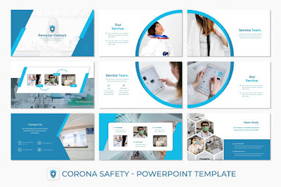 Corona Safety 90 Slide - Powerpoint Template