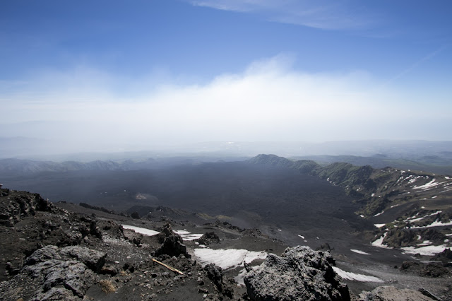 Il "belvedere" sulla valle del Bove-Vulcano Etna