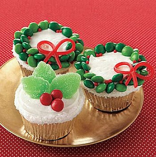 Cupcakes o Magdalenas de Navidad, parte 1