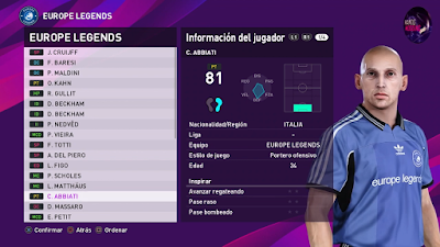 eFootball PES 2020 MyClub Legends by Junior Mantis