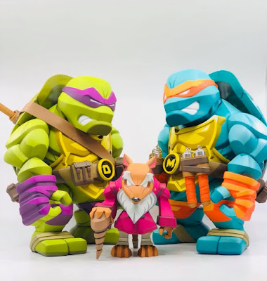 Teenage Mutant Ninja Turtles Donatello & Michelangelo Bulkyz Vinyl Figures by Big Boys Toys