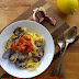 Pasta with clams and lemon.