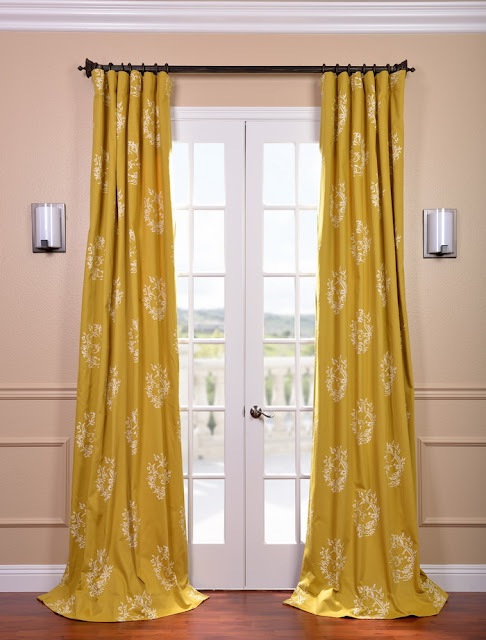 Yellow Curtain Panel