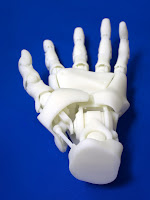 3D printed hand, sterolithography by Dinsmore & Associates INC