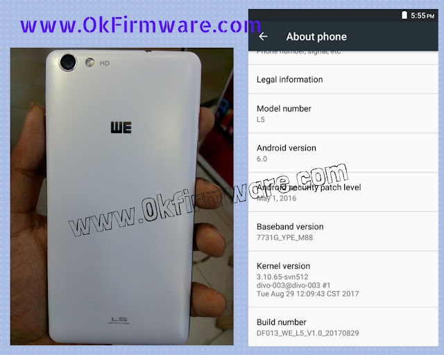 WE L5 Firmware SP7731 Flash File 1000% Tested