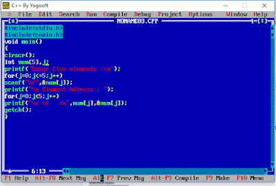 Display Array elements