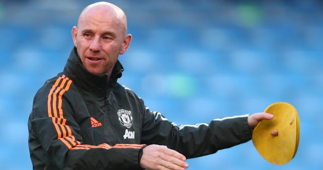 Nicky Butt during his time as academy coach at Man United