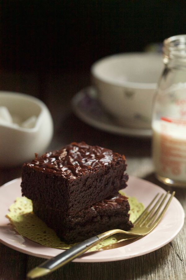 Chocolate Brownies Kedut - masam manis