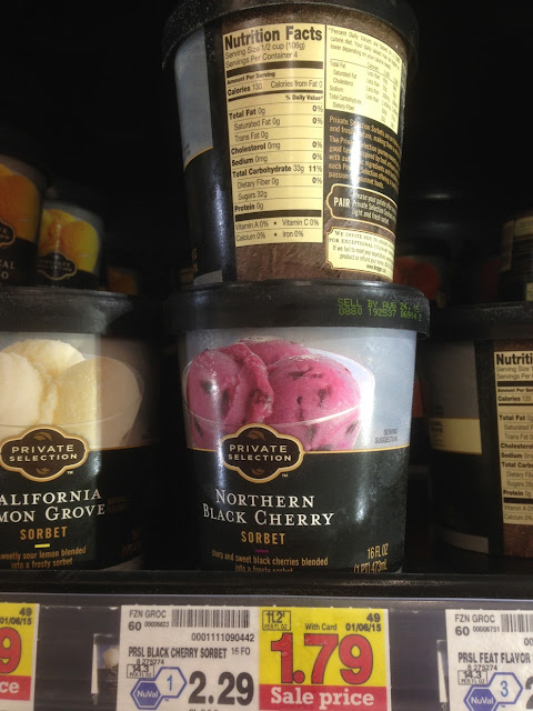 Northern Black Cherry Sorbet, Private Selection - Kroger