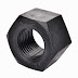 HEX NUT A194 2H BLACK CARBON