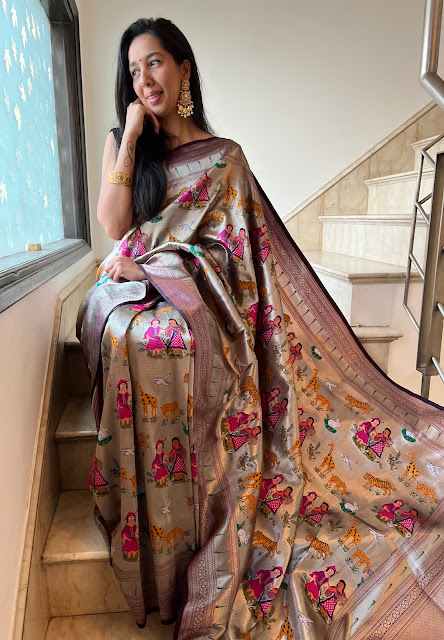 Banarasi paithani saree