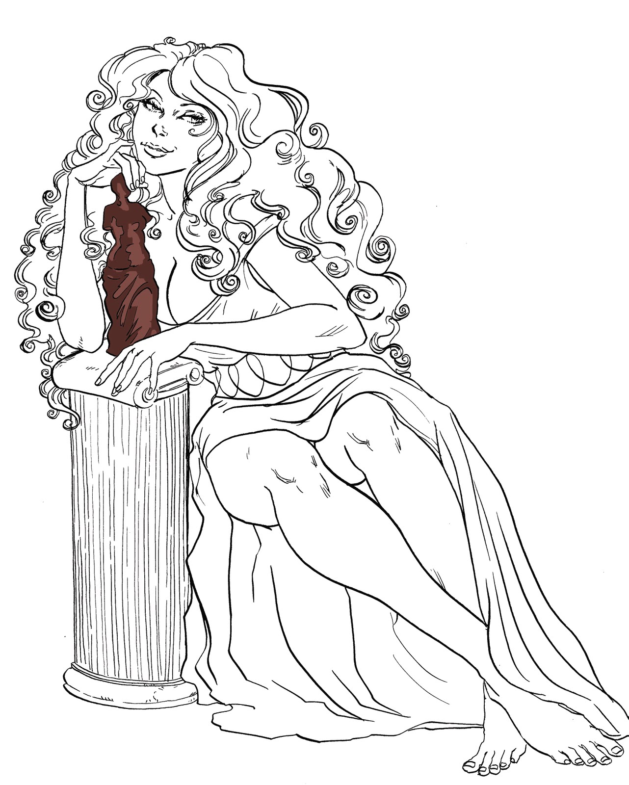 Aphrodite Coloring Pages 8