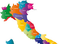 Carte de Italie Departement Région