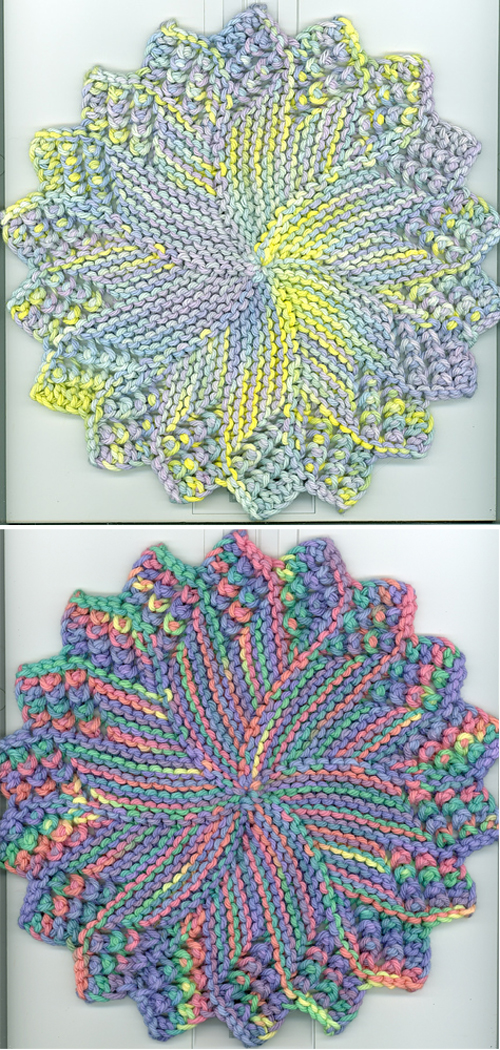 Sunburst Dishcloth - Free Pattern