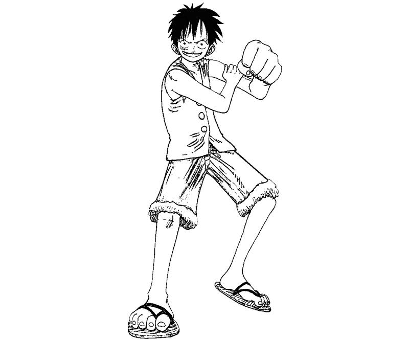 Printable Monkey D Luffy 15 Coloring Page