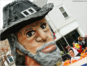 Carroza Peregrino en el Desfile de Acción de Gracias en Plymouth