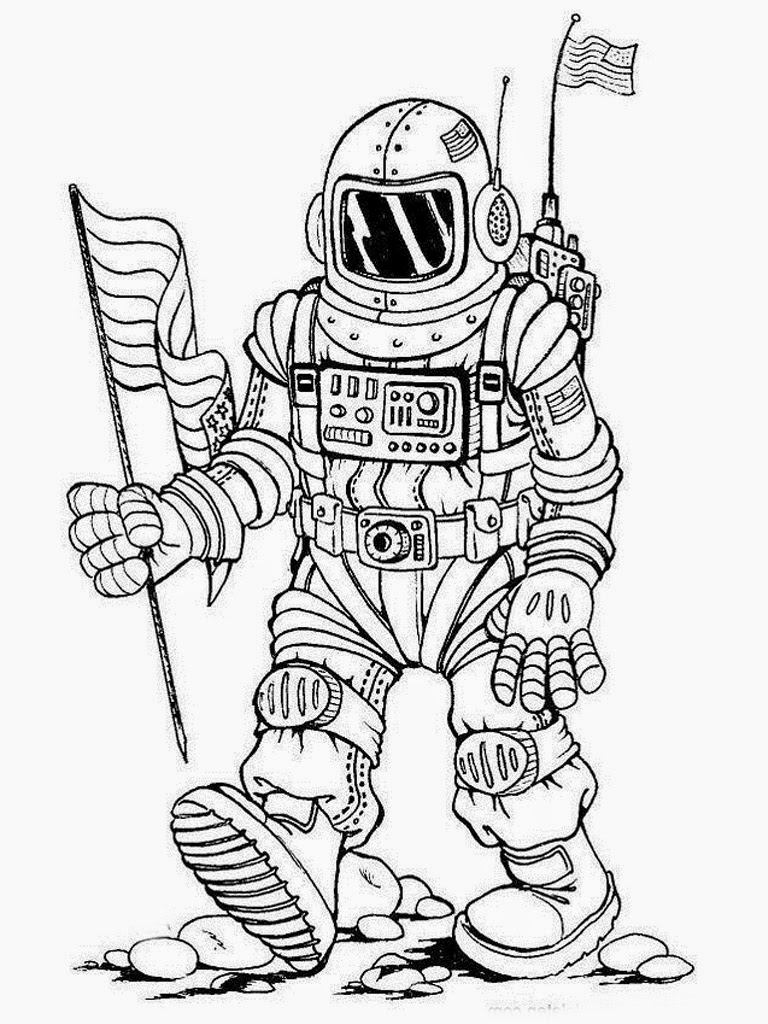 Astronaut Coloring Pages 6