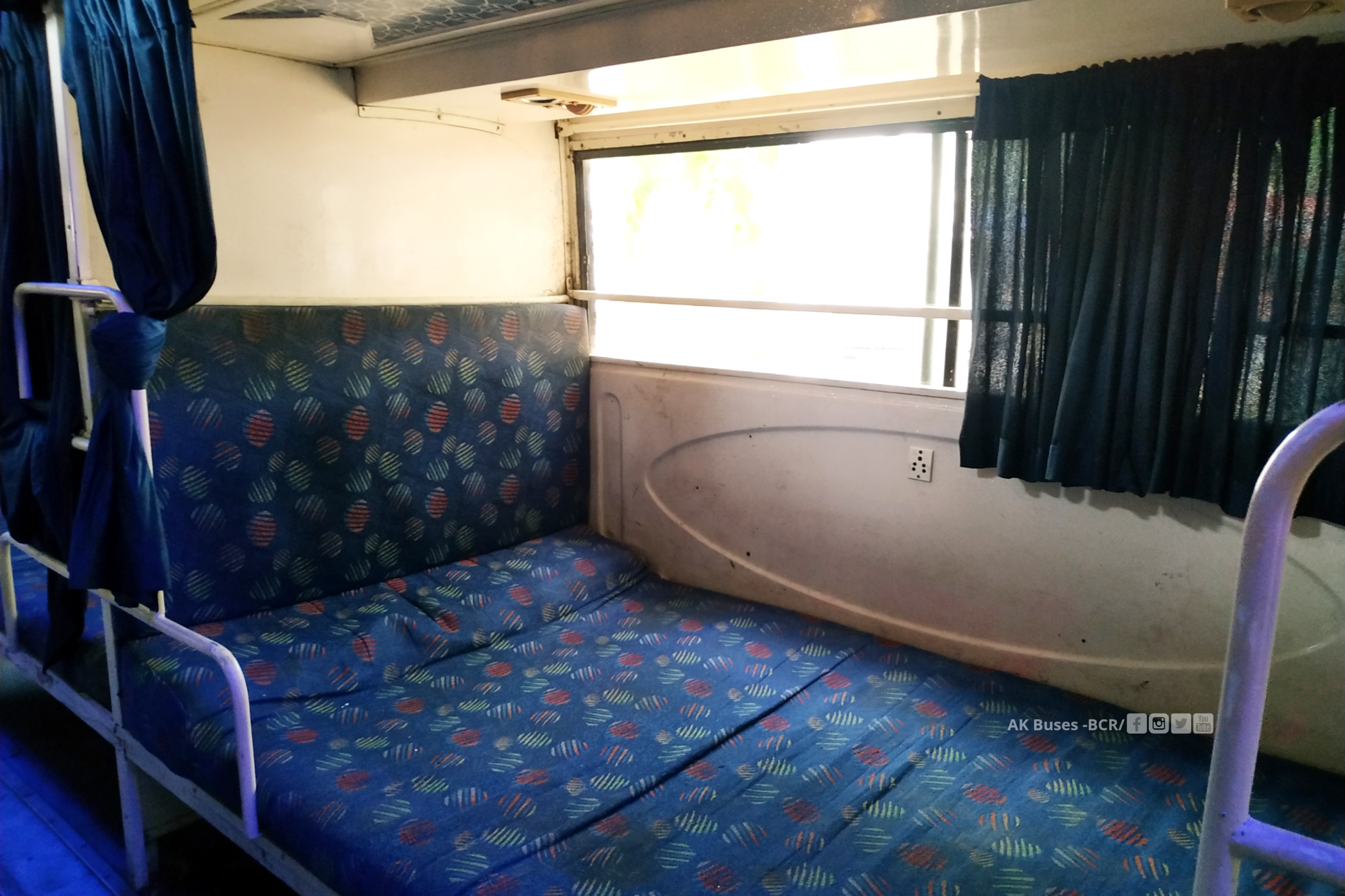 Singh Travels Sleeper Bus Interior - Lower Sleeper