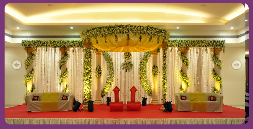 A WEDDING  PLANNER Indian  Wedding  and Reception Stage  