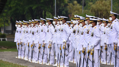 Upacara Peringatan HUT Ke-77 TNI, Prajurit, PNS dan Siswa Kodiklatal Laksanakan Dengan Khidmat