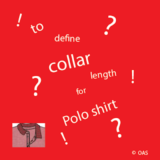 collar length measure, collar length calculation, polo shirt collar length calculation, collar length determine for polo shirt