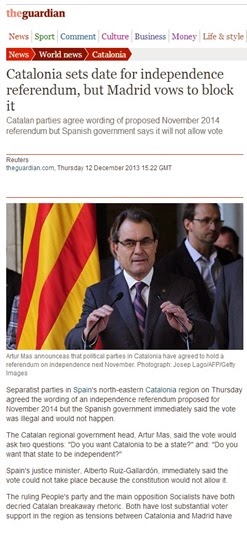 referèndum en Catalonha The Guardians