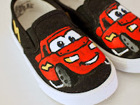 Paint your shoes to look like "CARS" characters