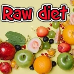 Bright fruits on a beige background for raw diet