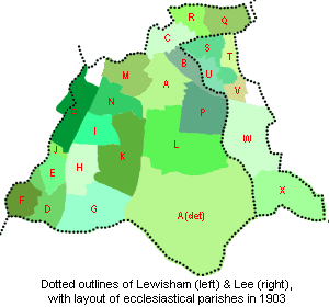Lewisham Map Region Political