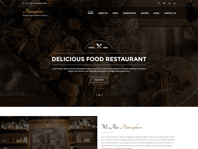 Atmosphere Free Wordpress Theme